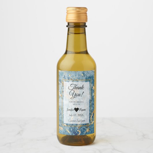 Elegant marmer Hartelijk dank voor het etiket van (Voorkant)