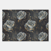 Elegant Marmer in Grijs Rood en Goud Decoupage Inpakpapier Vel (Voorkant 2)