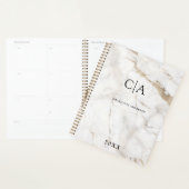 Elegant, marmer monogram uitnodiging planner (Display)