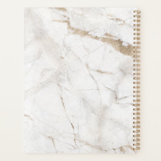 Elegant, marmer monogram uitnodiging planner (Achterkant)