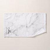Elegant Marmer Mrs Vrijgezellenfeest Gift Bad Handdoek (Handdoek)