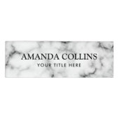 Elegant marmer naambadge (Voorkant)