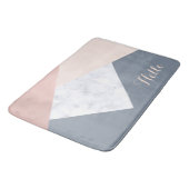 elegant marmer roos goud grijs beige geometrische badmat (Gekanteld)