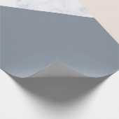 elegant marmer roos goud grijs beige geometrische cadeaupapier (Hoek)