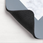 elegant marmer roos goud grijs beige geometrische muismat (Hoek)