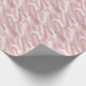 Elegant marmer: roos gouden textuur cadeaupapier (Hoek)