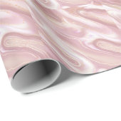 Elegant marmer: roos gouden textuur cadeaupapier (Rol Hoek)