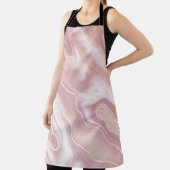 Elegant marmer: roos gouden textuur schort (Insitu)