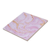 Elegant marmer roze textuur keramische tegel tegeltje (Zijkant)