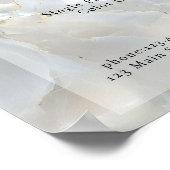 Elegant, Marmer, Salon, Prijslijst Poster (Hoek)