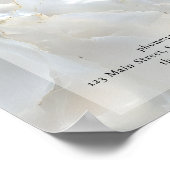 Elegant, Marmer, Salon, Prijslijst Poster (Hoek)