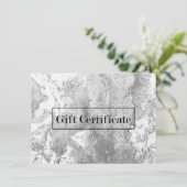 Elegant marmer Stone Modern Cadeaubonnen (Staand voorkant)