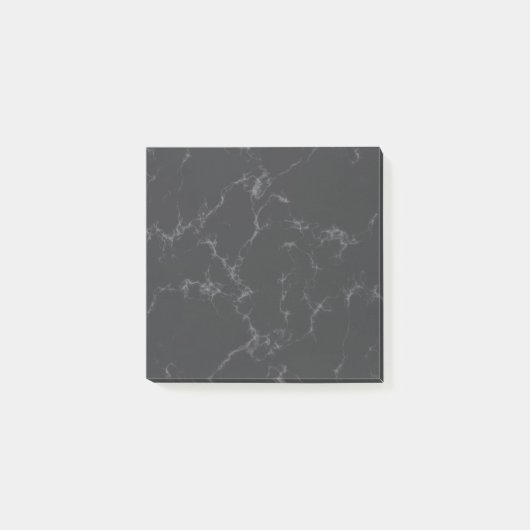 Elegant Marmer style4 - Zwart-wit, donkergrijs Post-it® Notes (Voorkant)