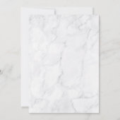 Elegant Marmer Viering van het Leven Begrafenis Kaart (Achterkant)