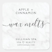 Elegant marmer Wax Melts Label (Voorkant)