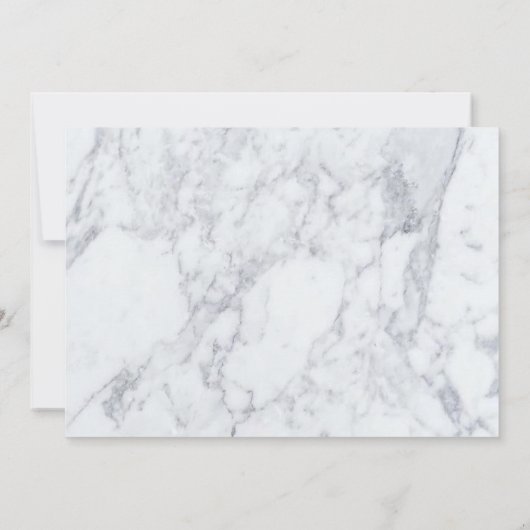Elegant marmer Wedding Save the Date (Achterkant)