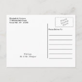 Elegant  marmer Wedding Save the Date Aankondigingskaart (Achterkant)