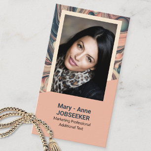 Elegant Marmer Werkzoekende Classy  Roze Visitekaartje