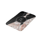 Elegant Marmer Wit Stoffig Zilver Faux Folie Badmat (Gekanteld)