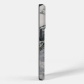 Elegant Marmer Wit Zwart Cool Case-Mate iPhone Case (Achterkant / Rechts)