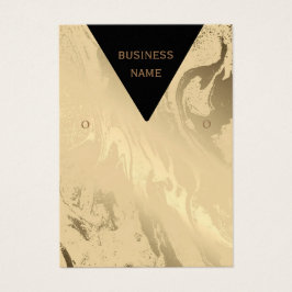 Elegant marmer zwart en goud visitekaartje