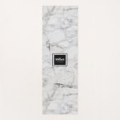 Elegant Marmer Zwart en Wit Yogamat (Voorkant)