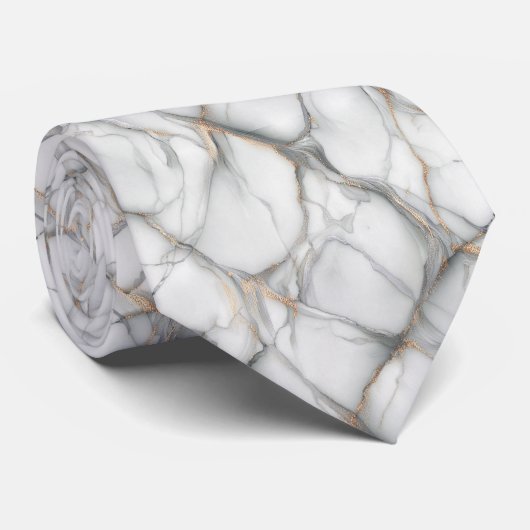 Elegant marmeren aderpatroon stropdas (Opgerold)