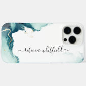 Elegant marmeren agaat patroon script Case-Mate iPhone case (Achterkant (horizontaal))