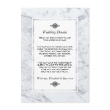 Elegant  marmeren bruiloft detail