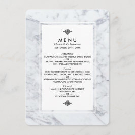 Elegant  Marmeren Bruiloft Menu