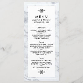 Elegant  Marmeren Bruiloft Menu