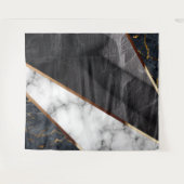 Elegant Marmeren Collage Patroon Wandkleed (Voorkant (horizontaal))