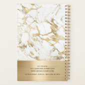 Elegant Marmeren Goud Consultant Business Planner (Achterkant)