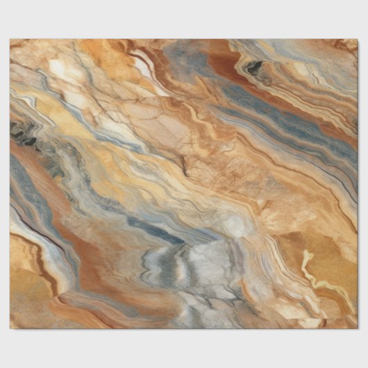 Elegant Marmeren Naadloos Patroon Cadeaupapier (Zoom)