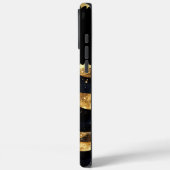 Elegant marmeren ontwerp met gouden tinten Case-Mate iPhone case (Achterkant / Links)