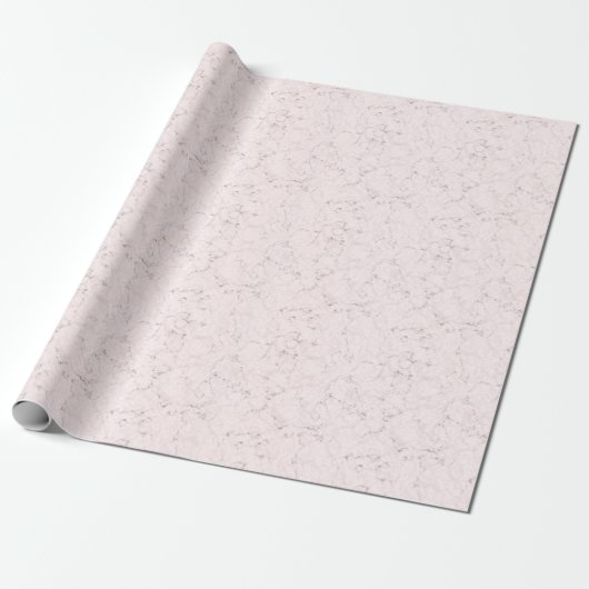 Elegant marmeren patroon Abstract licht roze Cadeaupapier (Uitgerold)