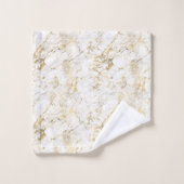 Elegant marmeren patroon goud wit bad handdoek (Wasdoekje)