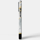 Elegant marmeren patroon met gouden accenten in gr Case-Mate iPhone case (Achterkant / Links)