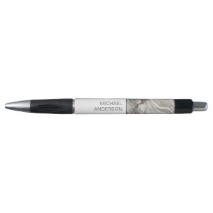 Elegant marmeren patroon met Jouw naam Pen