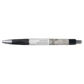 Elegant marmeren patroon met uw naam pen (Voorkant)