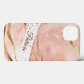 Elegant marmeren Roos goud Case-Mate iPhone Case (Achterkant (horizontaal))