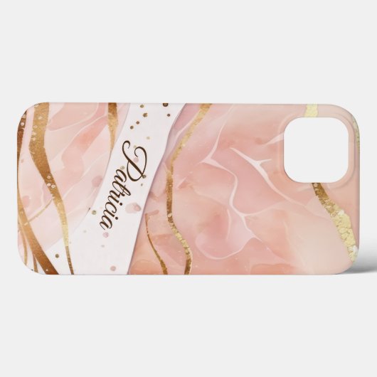 Elegant marmeren Roos goud Case-Mate iPhone Case (Achterkant (horizontaal))