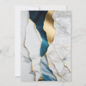 Elegant Marmeren Steen Goud Verpleegster Afstudeer Kaart (Achterkant)