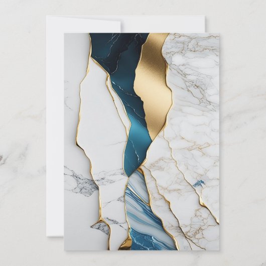 Elegant Marmeren Steen Goud Verpleegster Afstudeer Kaart (Achterkant)