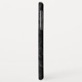 Elegant Marmeren Zwart-wit Initialen Monogram Case-Mate iPhone Case (Achterkant/links)