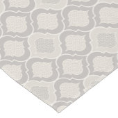 Elegant Marokkaans trellispatroon in neutrale tint Korte Tafelloper (Hoek)