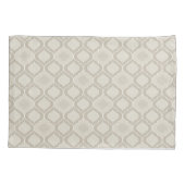 Elegant Marokkaans trellispatroon in neutrale tint Kussensloop (Achterkant)