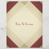 Elegant maroon Diamond Reciper Divider/Index (Voorkant)