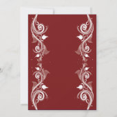 Elegant Maroon Foto Graduparty Uitnodiging (Achterkant)