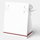 Elegant Maroon Gold Class of 2026 Graduation Bedankdoosjes (Achterkant)